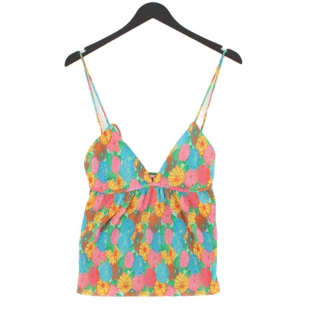 Zara Multicolor Floral Camisole Top